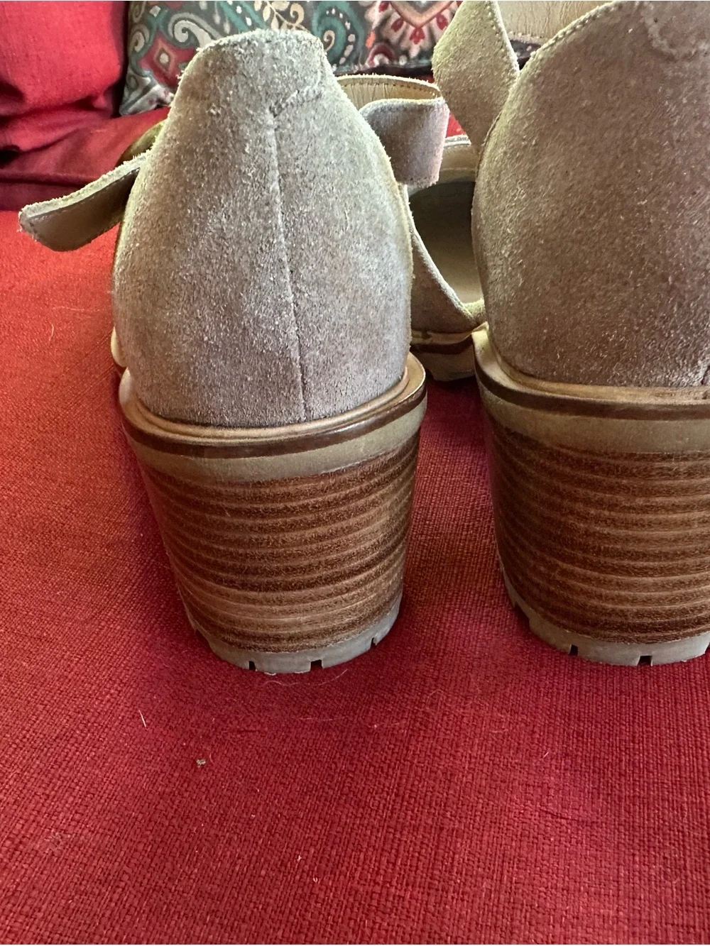 Seychelles Womens Lock and Key Suede Heeled Mary Jane